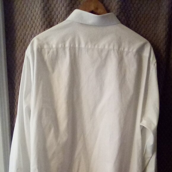 Ermenegildo Zegna Trofeo Dress Shirt Men’s  White Trofeo French Cuff 47 18 1/2 - Picture 2 of 13